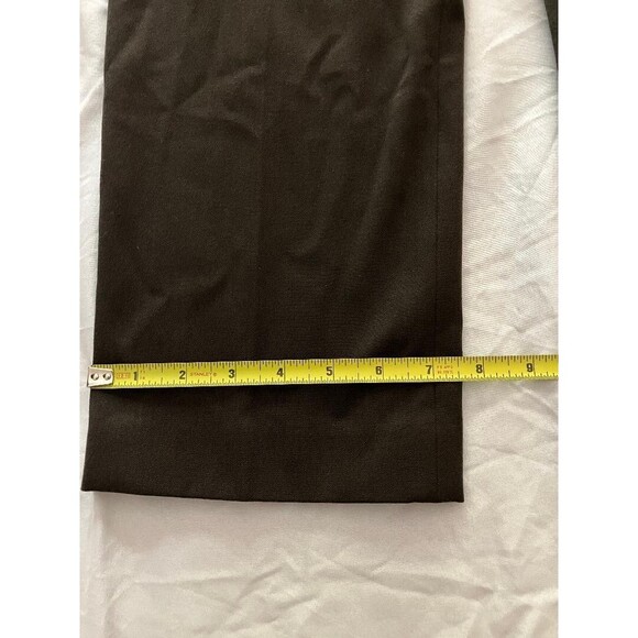 Talbots Womens Size 6 Heritage Stretch Brown Dress Pants Side Zip No Pockets - Picture 10 of 12